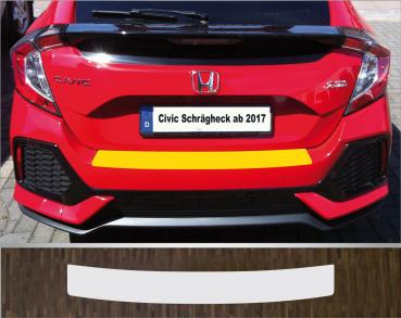 Lackschutzfolie Ladekantenschutz transparent 70 µm für Honda Civic Schrägheck Limousine ab 2017